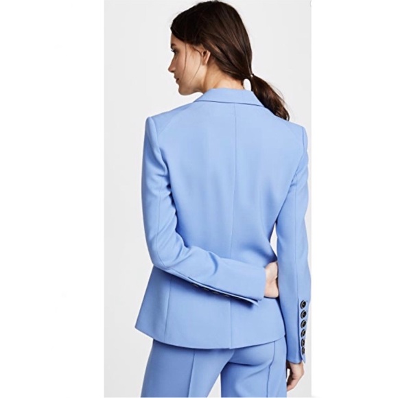 $695 Veronica Beard Colson Periwinkle Blue Dickey Jacket Luxury Blazer sz 4 - Picture 3 of 16